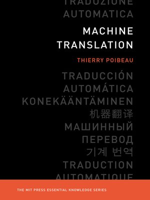 cover image of Machine Translation